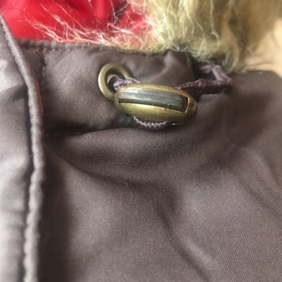 U.S. POLO Assn. Brown Puffer Vet w Removable Faux Fur Hood | Size L - Picture 7 of 10